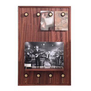 竖款电表箱壁挂装饰画木质中式实木配电闸箱改造遮丑神器可定制