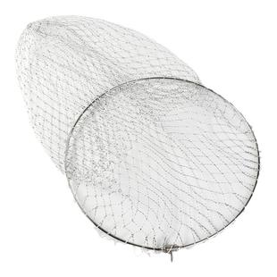 实心不锈钢抄网头可折叠手工编织大力马网兜捞鱼抓鱼青鲟大物抄网