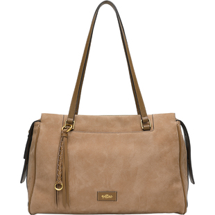 金利来时尚真皮单肩手提包2026新款大容量小众流苏挂饰百搭通勤包