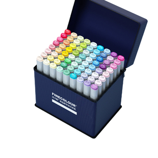 法卡勒马克笔一代FINECOLOUR1代240色酒精油性二代套装动漫视觉美术专用72色工业景观法克勒官方专卖店第一代