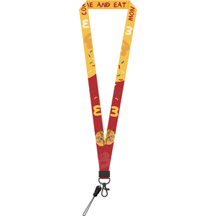 卡通挂绳学生卡套工牌挂脖绳双扣钥匙扣公交卡饭卡校卡门禁刷卡绳子工作证工牌接送孩子小新麦门草莓熊吊绳