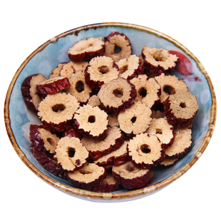 红枣片干香酥脆泡茶无核干枣 非新疆红枣圈 枣子红枣干脆满额包邮