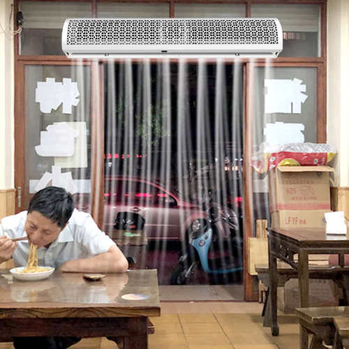 风幕机商用静音2米门口头帘风机1.2米隔风闸机挂板配件超薄空气幕