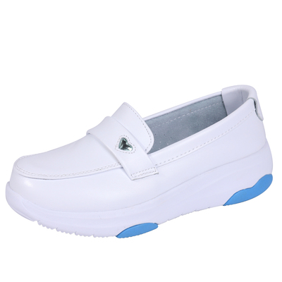 爱心饰护士鞋宽版软底不笨重