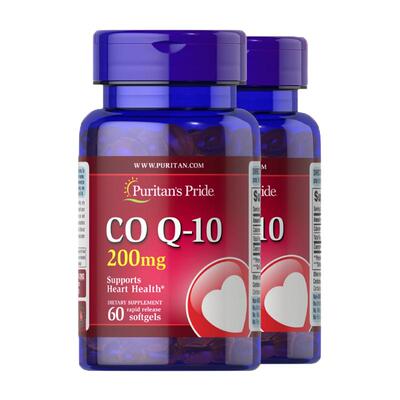 【自营】普丽普莱成人辅酶q10美国进口护心辅酶备孕200mg*60*2瓶