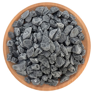 打磨黑色砾石青石子水洗石石头园林景观庭院造景户外铺地砾石一吨