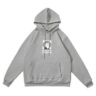 美国潮牌RIPNDIP中指猫卫衣 男女情侣款 功夫老者卡通 加绒外套