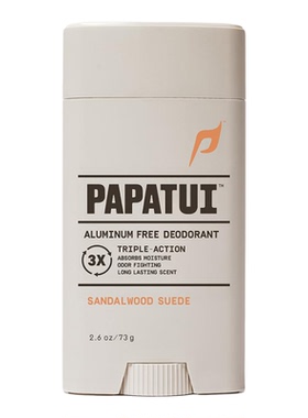 PAPATUI-巨石强森男士无铝除臭棒 三重功效抑味吸湿养肤 檀香麂皮