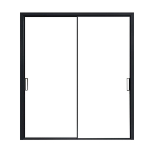 极简三联动厨房阳台卫生间推拉门玻璃无地轨吊轨单扇厕所隔断移门