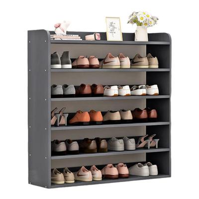 简易实木鞋架家用门口大容量收纳储物柜宿舍出租屋用门外多层鞋柜