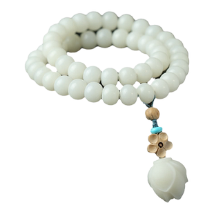 【猫儿严选专属】白菩提根莲花多圈手串女冷门文玩手持念珠佛串