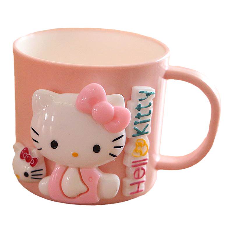 哈喽kitty猫可爱漱口杯儿童卡通hallo洗漱杯KT猫漱口杯学生刷牙杯