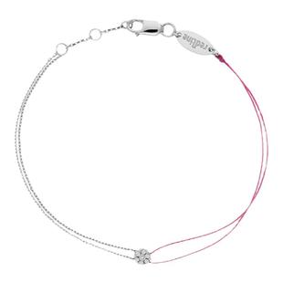 redline/红绳女士2023新款Illusion0.05克拉圆形钻石半绳半链手链