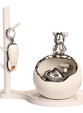 中式平安喜乐玄关摆件