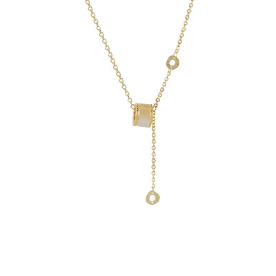 钛钢气质项链长款毛衣链不掉色