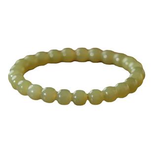 和田玉手串女男黄口老型珠原石散珠子串珠玉石项链吊坠和田玉手链