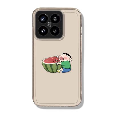 西瓜蜡笔小新手机壳适用小米红米
