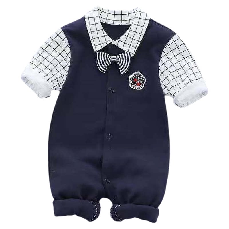 长袖纯棉A类男宝宝衣服卡通哈衣