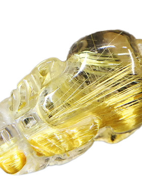 天然水晶原石貔貅手把件吊坠