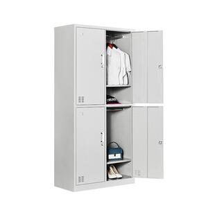 更衣柜员工柜铁皮碗柜健身房储物存包鞋柜换衣柜职员钢制宿舍衣柜