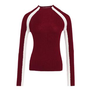 【SVG BASIC系列】高尔夫春季新款女装绵羊毛套头针织衫打底衫