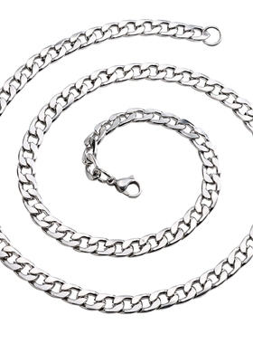 不褪色钛钢项链男女金属粗链条