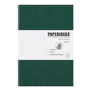 PAPERIDEAS定制软面点阵本日记本手账本A5带页码商务定制LOGO企业定做礼品bullet journal本子bujo子弹笔记