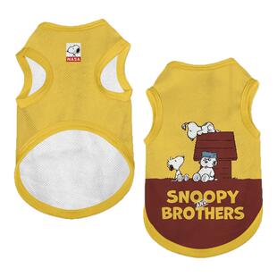 NASA联名史努比复古风卡通宠物背心狗狗猫咪衣服大中小防掉毛泰迪