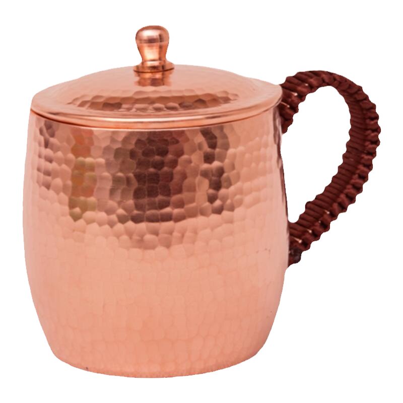 纯手工加厚紫铜泡茶铜杯