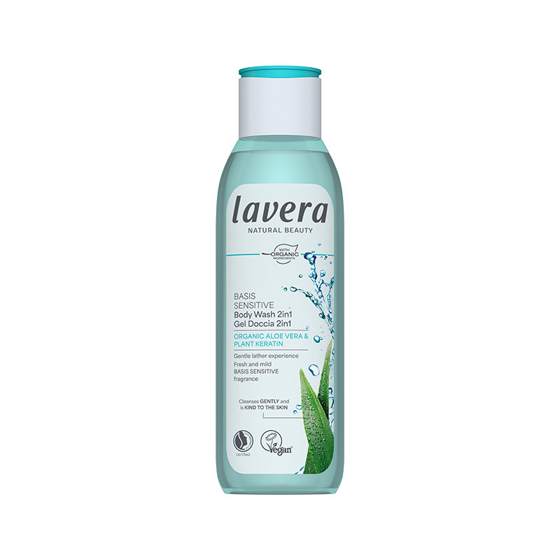 德国lavera有机青柠沐浴露啫喱水润保湿洗发水二合一男女适用