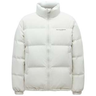 【胡可推荐】LINC金羽杰羽绒服女冬季新款立领短款面包服男女同款