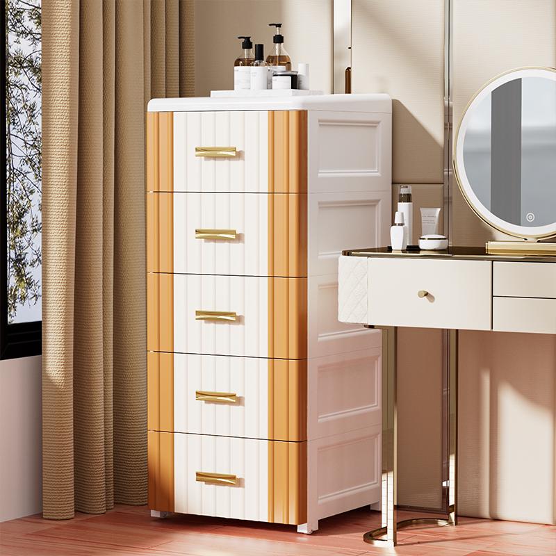 夹缝抽屉式收纳柜储物柜厨房缝隙置物架家用卧室床头柜客厅五斗柜