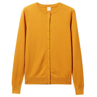 佐丹奴针织开衫女小外套 纯棉V领小衫女 外搭纯色女外衣05350649