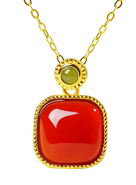 宫里上新新年礼物天然红玛瑙项链