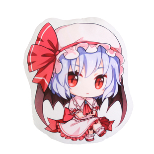 东方project周边蕾米莉亚芙兰朵露二次元动漫抱枕毛绒趴趴灵梦