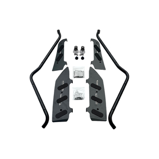 适用豪爵UHR150不锈钢射灯带支架护杠踏板保险杠专用改装配件