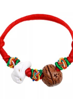 婴儿童宝宝压惊平安防桃核猪惊骨