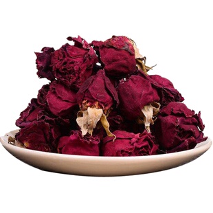 云南食用重瓣玫瑰玫瑰花茶袋装大朵花茶100g墨红干花泡茶养生茶