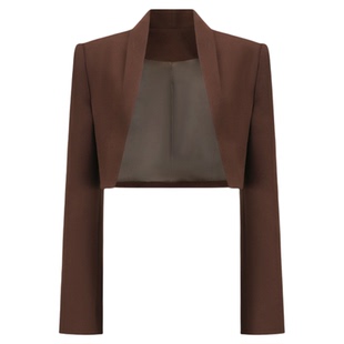 OUDE WAAG 25秋冬新款 高级质感简洁蒂尔达精裁短西装