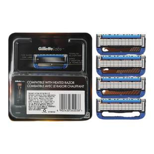 吉列LABS热感剃须刀原装手动男士刮胡刀发热石5层SPA剃胡刀片刀锋