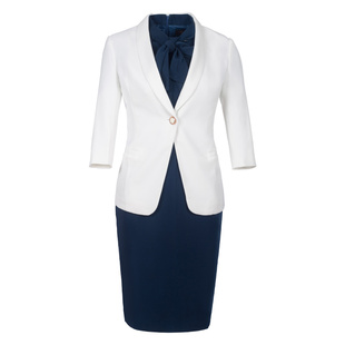 职业装气质女神范播音主持艺考正装春秋西装套装女时尚工作服套裙