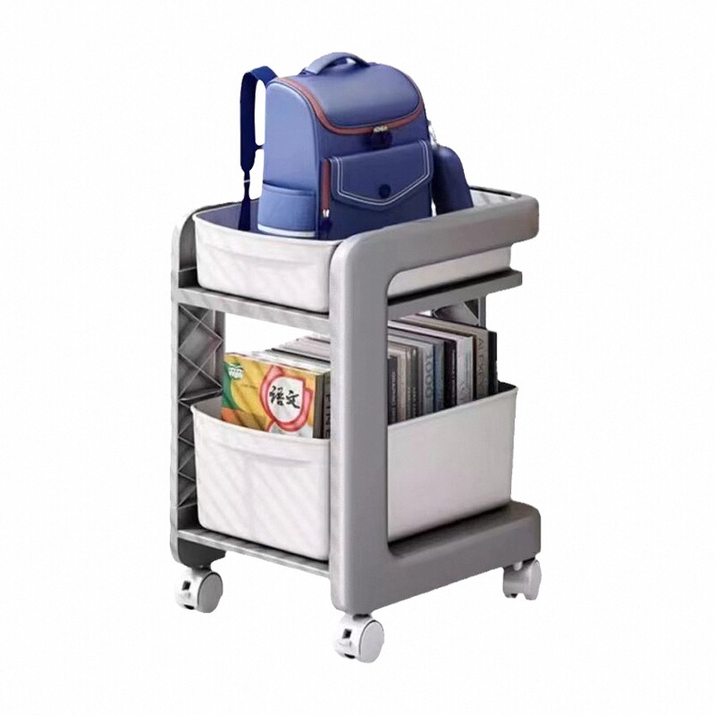 书包置物架可移动书架书本籍书桌收纳架神器家用放书包桌下收纳柜