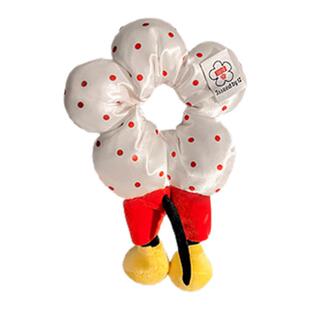 米奇花朵波点屁屁大肠发圈女可爱毛绒丸子头花公主落难橡皮筋发饰