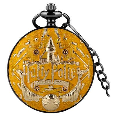 哈利波特周边金色飞贼幸运怀表发条八音盒复古摆件圣诞节生日礼物