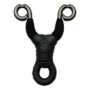 老夏冷弯弹弓 传统直板半闭口高翘脚带定位抛丸黑金