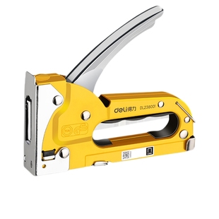 得力家用打钉枪手动油画沙发射钉枪门型U型T型多用码钉枪木工专用