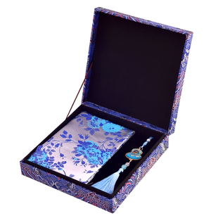 蜀锦工艺织锦围巾织锦葫芦小挂件套装四川特色伴手礼送老外礼物