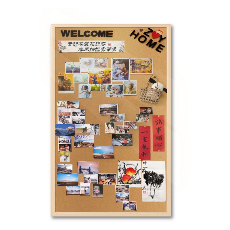 照片墙背景板展示墙实木软木板
