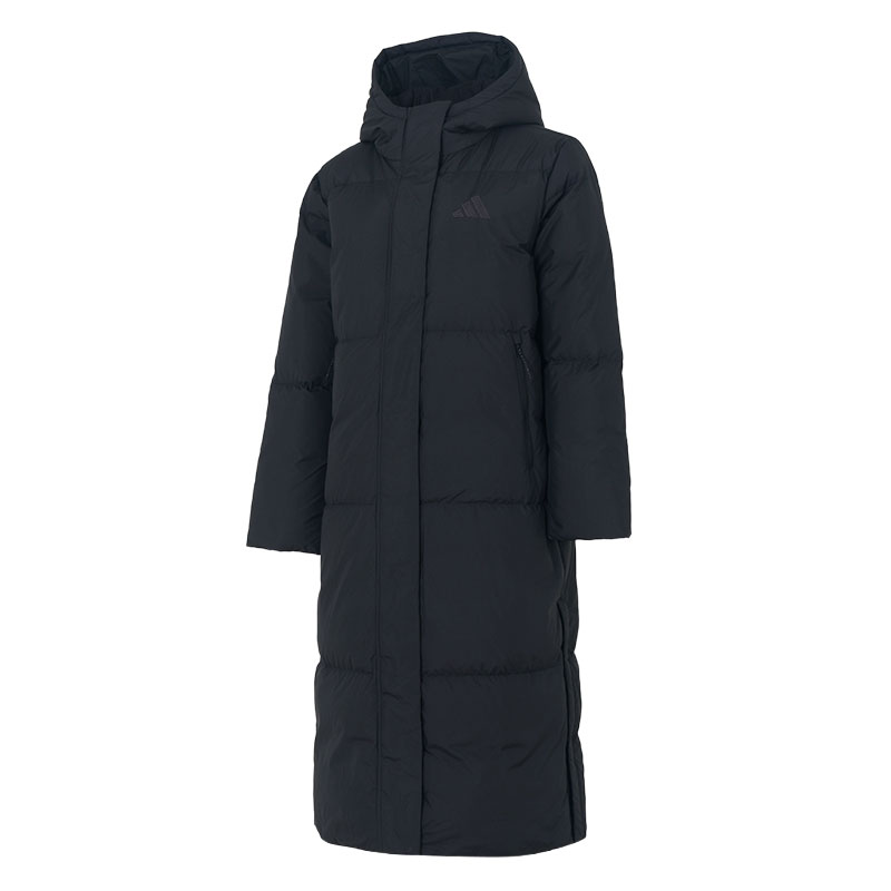 【自营】Adidas阿迪达斯羽绒服女装连帽保暖长款休闲宽松运动服