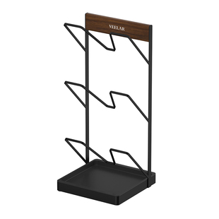 VEELAR台面锅盖架家用厨房置物架立式放置收纳架高级感简约金属